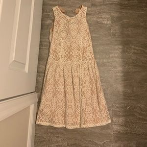 Nude, lace dress